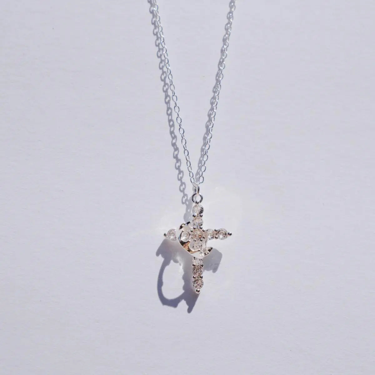 CROSS & CROWN NECKLACE